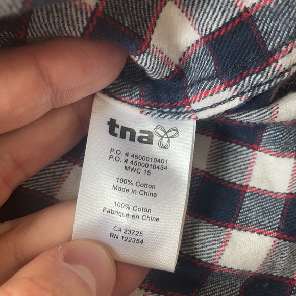 HP TNA Boyfriend Fit Flannel - Picture 7 of 13